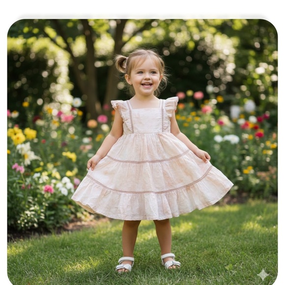 Jason Wu Kids' Light Peach Ruffle Blouse - Picture 7 of 7